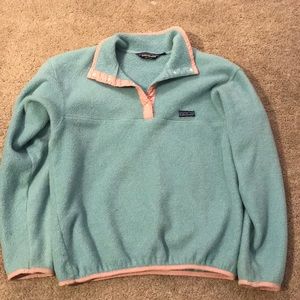 Pink and Teal Patagonia Pullover
